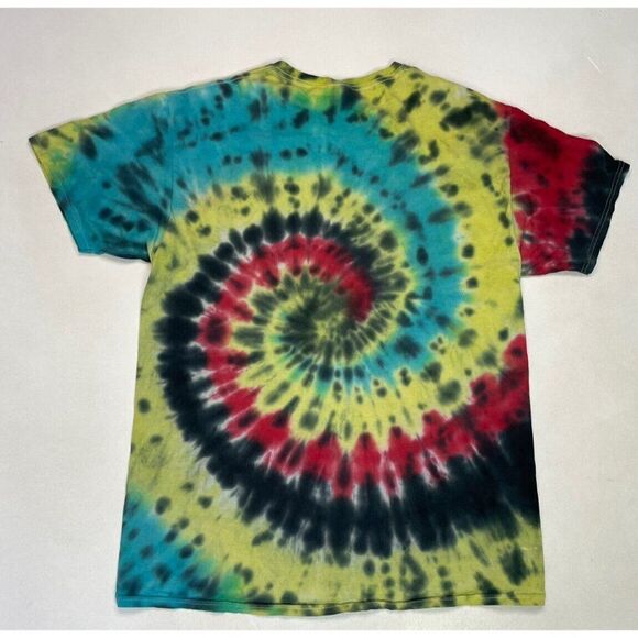 Aaliyah Graphic T-shirt Men Medium Oversize Multicolor Tie Dye Music - Picture 3 of 5